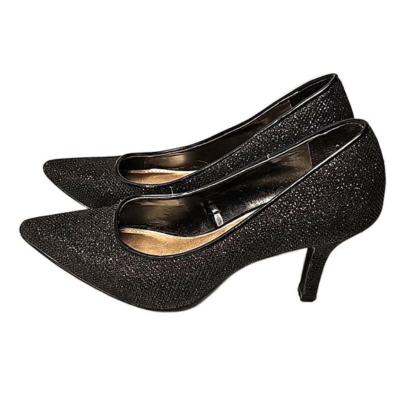 Shoes by Fioni Night Black Shimmer Size 5 - Picture 5 of 6